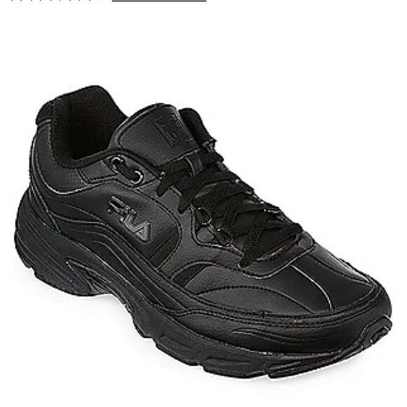 FILA Memory Workshift Mens Slip-Resistant Work Black Shoes Size 12 - Picture 1 of 9